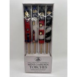 Mini Garden Lighthouse Torches : Boston Warehouse :‎ Citronella : Outdoor